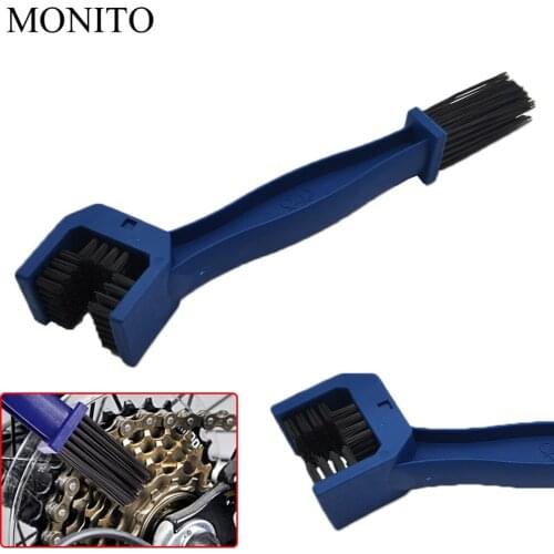 Universal Motorcycle/Bicycle Chain Maintenance Tool Cycling Cleaning Brush For Honda CB1100 CBF600 CBR600F Hornet 250 CB400 Z800