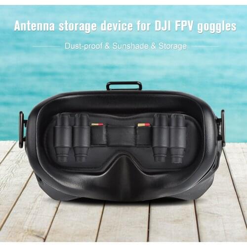 DJI FPV VR Glasses Antenna Organizer Protective Cover Dust Cover PU Type Suitable for DJI FPV Drone Flying Glasses V2 Accessory