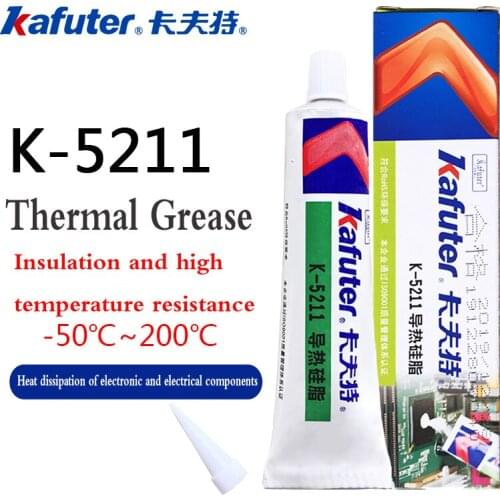 100g Kafuter k-5211 cpu LED lamp beads circuit board diode radiator electronic component thermal conductive silicone grease