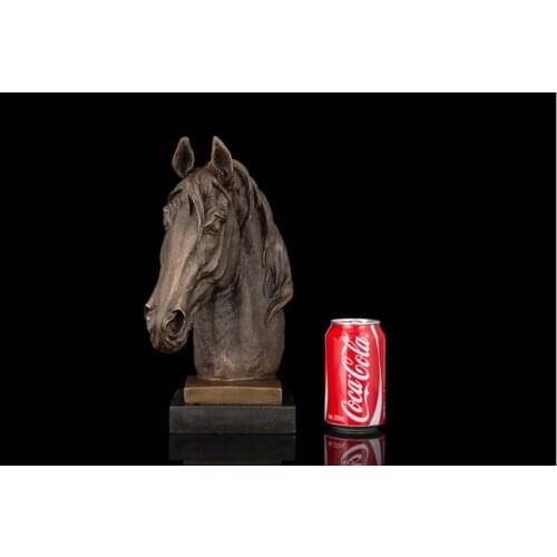 30 large -2020 TOP collection Business Decorative Arts Home Decor GOOD LUCK horse BRONZE statue - best Business birthday gifts