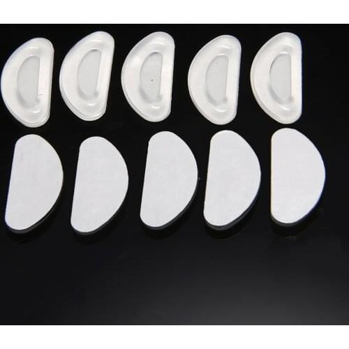 5 Pairs Eyeglasses Sunglasses Nose Pads Anti-Slip Silicone Brace Support For Glasses Spectacles Eyewear Aid Eye Care Tools