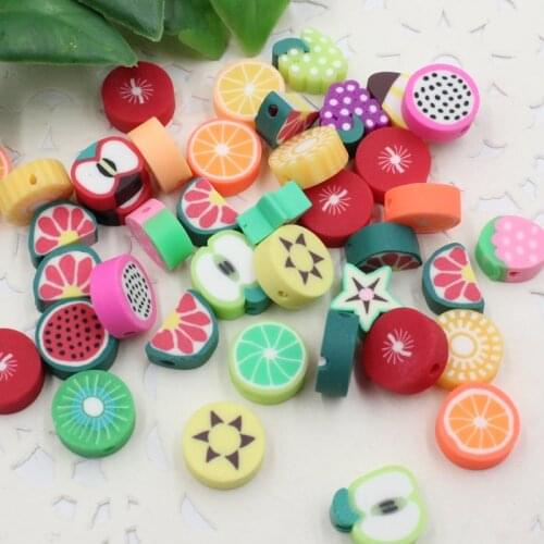 50pcs/lot DIY Accessories Mix Styles Flat back Resin Fruit Beads Jewelry Fit Mobile phone Hairpin Headwear10mm (K05005)