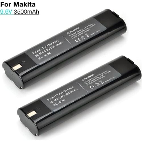9.6V 3500mAh Ni-MH Power Tools Rechargeable Replacement Battery for Makita 9000 9001 9002 4093D 5090D 6900D 8400D DA390D T220D