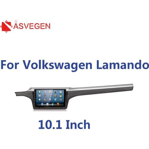 Asvegen Car Radio Fascia Panel Plate Frame Dash Stereo Install Car Radio Panel Mounting Frame For 2014-2017 Volkswagen Lamando