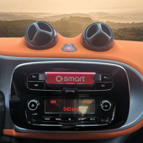 Car Phone Holder Hidden Stand Navigation GPS Bracket Interior Decoration For Smart fortwo forfour 451 453 Universal Accessories