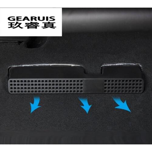 Car styling Interior Rear Air Outlet Sticker Cover Decorative For Audi A3 8V A4 B9 Q3 dust cover Lnterior Auto Accessories