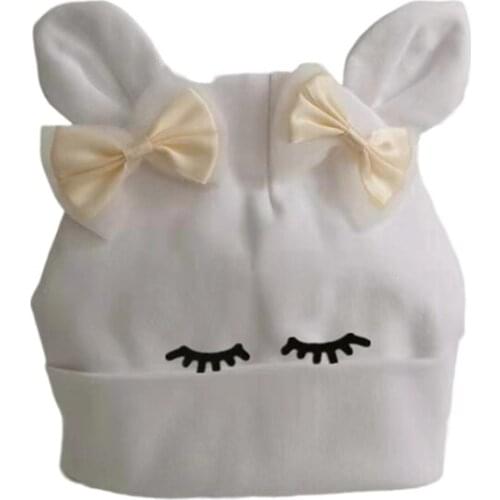 Baby earflap bunny cap hat cap sweet heart hare rabbit thanks giving day cotton beanie for girls boys bonnet 6 months-3 years