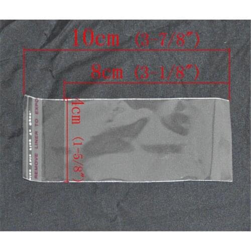 DoreenBeads 200 Clear Self Adhesive Seal Plastic Bags 10x4cm (B09712), yiwu