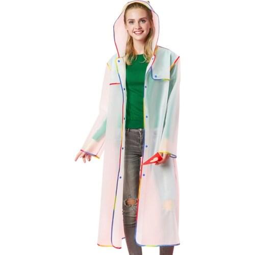 EVA Cycling Bicycle Bike Raincoat Raincoat Poncho Accessories Convenient Camping Hooded Rain Gear Unisex Transparent