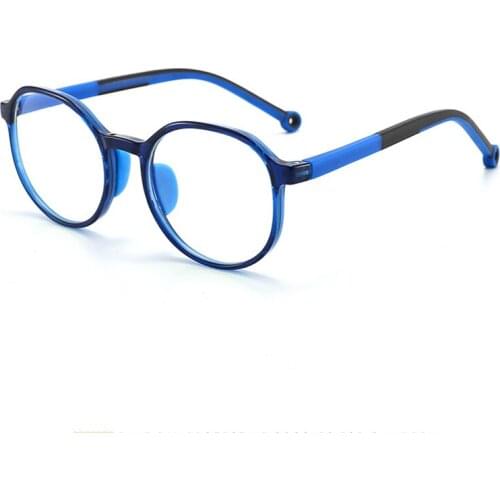 JULI Kids Blue Light Blocking Glasses Anti Eyestrain Computer Video Gaming Eyeglasses for 5-15 Boys & Girls Round 6633