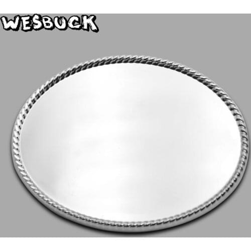 WesBuck Brand Classic Oval Blank Belt Buckle Custom BY Yourself, Fashion DIY Belt Buckle Mens Birthday Gift