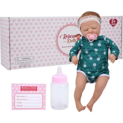 19.5inch Bebe Doll Reborn Toddler Soft Silicone Reborn Baby Dolls Soft Body Lifelike Menina Christmas Surprice Girl Gifts Doll