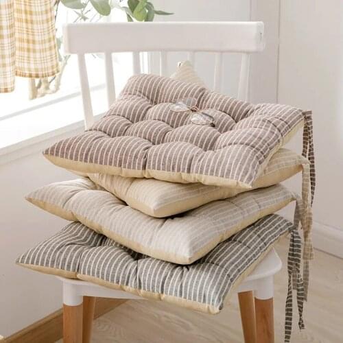Square Thickened Chair Cushion Seat Pad Cushion Slipcover For Dining Room Decoration Home Textiles Sofa Mat Throw Pillows