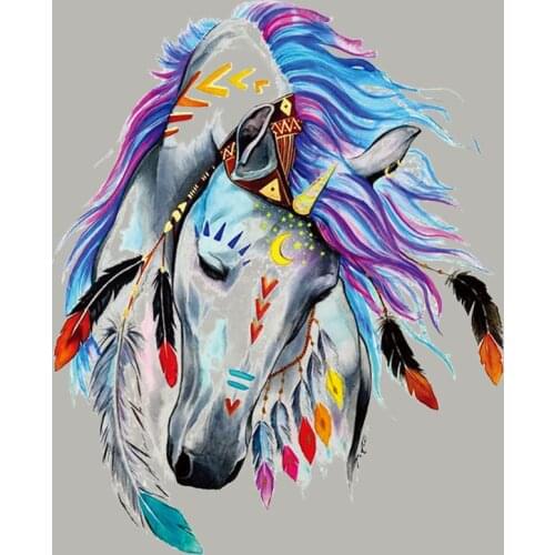 Summer T-Shirt Dresses Transfers For Clothing Iron Sticker For Clothingheat Transfer Diy New Garment Accessory Ethnic Horse