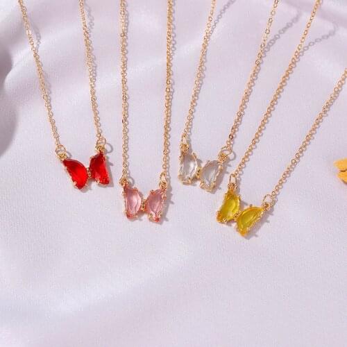 Fashion Dream Zircon Metal Transparent Necklace Ladies Clothing Accessories Jewelry Valentines Day and Mothers Day Gift
