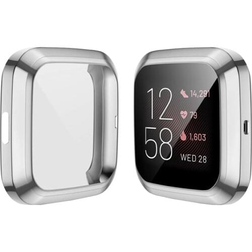 Soft Tpu Case for Fitbit Versa1 Versa 2 versa lite Band Waterproof Watch Shell Cover Screen Protector for Fitbit Versa