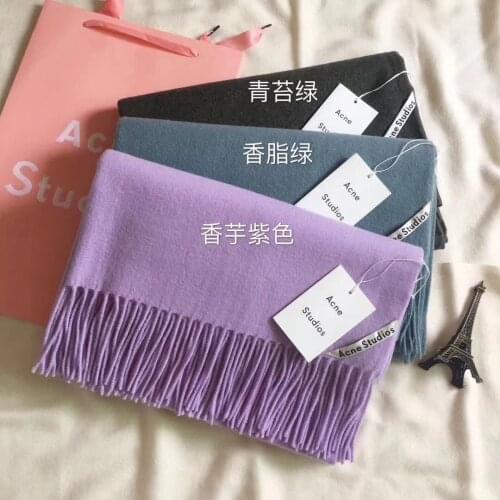 Winter 2019 new cashmere solid fringed warm womens scarf,Fashionable womens scarf warm,soft and skin friendly womens shawl