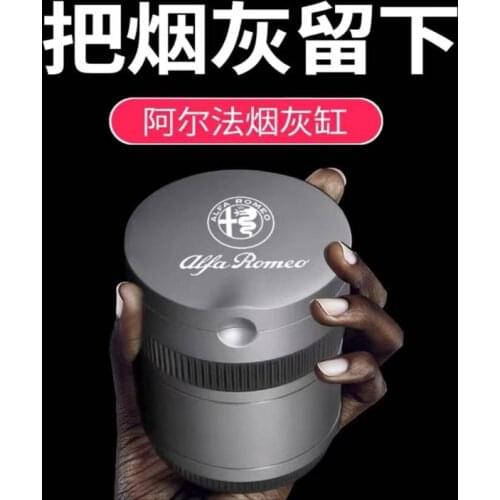 Car LED Light Aluminum alloy Ashtray Trash Can Storage Cup For ALFA ROMEO Mito 147 156 15 Cigarette Holder Acessorie Car Ashtray