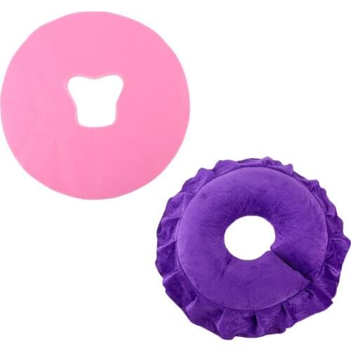 Pillow Face Headrest Head Crib Cushion + 100pcs Chair Covers