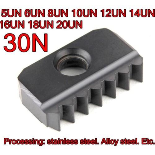 30N 5UN 6UN 8UN 10UN 12UN 14UN 16UN 18UN 20UN BR215 2pcs Threaded Milling insert Processing: stainless steel. Alloy steel. Etc