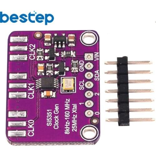 SI5351 Clock Generator Module GY-SI5351 Clock Signal Generator Module High Frequency Signal Square Wave Frequency 8KHz-160MHz