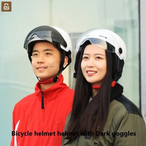 Mijia Bicycle helmet helmet with Dark goggles outdoor climbing riding helmet bike clear lens bike helmet helmet