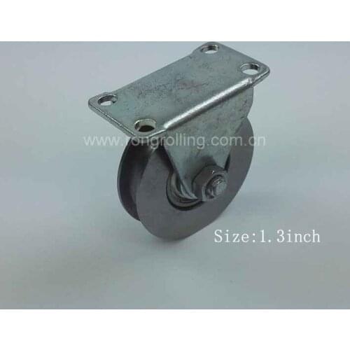 1.2 inch sliding door pulley groove U with one bearing