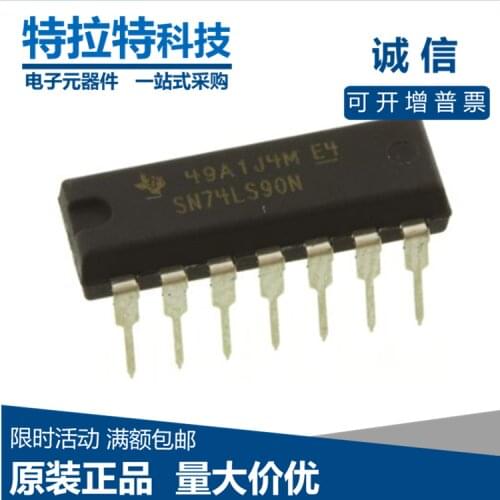 10pcs/lot SN74LS90N SN74LS90 HD74LS90P 74LS90 DIP-16 In Stock