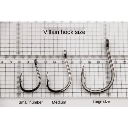 10PCS Large size Fishing Hooks Stainless Steel Long Shank Saltwater Barbed ocean Fish Jig Hooks
