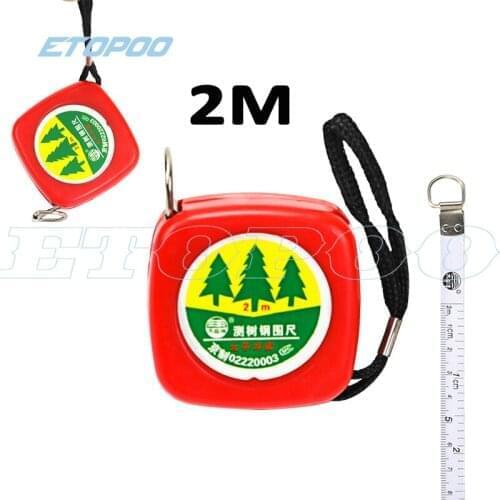 20pcs/lot! 2m steel Tree measure tape/ Tree caliper/ Tree diameter tape Portable tape measure