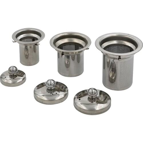 3 Sizes Reusable Stainless Steel Mesh Tea Infuser Tea Strainer Teapot Tea Leaf Spice Filter Drinkware Kitchen Accessories