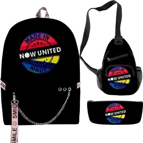 3pcs/set Women Backpack Chest Bag Case Men Oxford Waterproof Laptop Backpack Primary Middle School Students Schoolbag