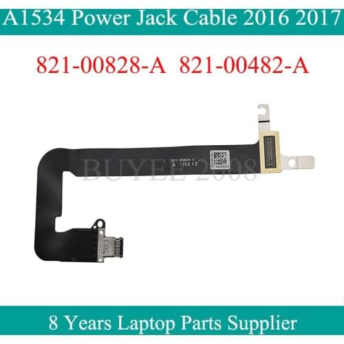 A1534 Power Jack Cable 821-00828-A 821-00482-A 2016 2017 Year For Macbook Air 12" A1534 Power Audio Jack Flex Cable Connector