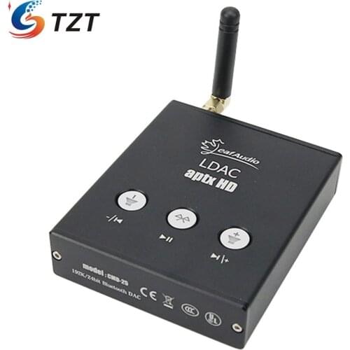 TZT CMD-25 Bluetooth DAC USB Sound Card Bluetooth 5.0 Decoder 192K CSR8675+CS4398 Chips For APTX-HD LDAC