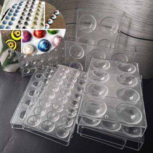 Large / Mini Half Spheres Shapes Chocolate Half Ball 3d Semi Mould Polycarbonate Candy Jelly Mould Tool Mold for Chocolate
