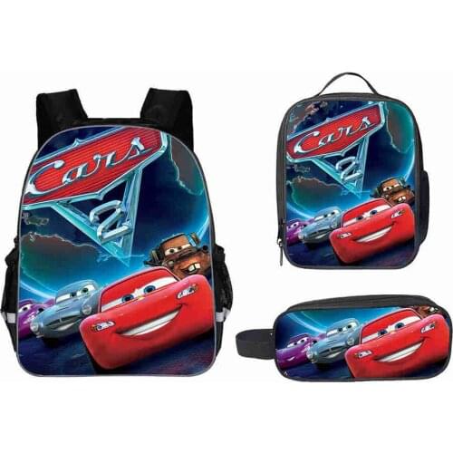 Disney New Cars School Bags For Boys Girls Kids School Backpack Student Bookbags Child Schoolbag