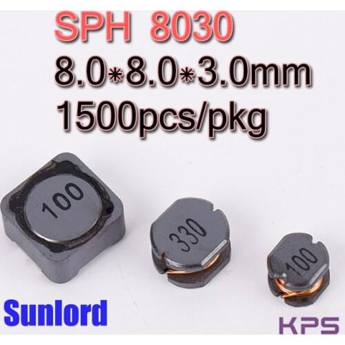 SPH 8030 Wire Wound SMD Power Inductor Phones 3C 5G AI EMI Telecommunication TV Video Audio Computer Navigation VR AR LED