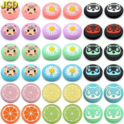 JCD 2PCS For Nintend Switch Lite Analog Thumb Stick Grips Silicone Joystick Cap Cover For Switch NS Joy Con JoyCon Controller