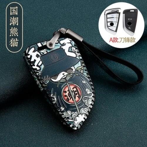 Leather Key Case Cover For BMW 2 3 5 7 Series 6GT X1 X3 X5 X6 F45 F46 G20 G30 G32 G11 G12 F48 G01 F15 F85 F16 F86