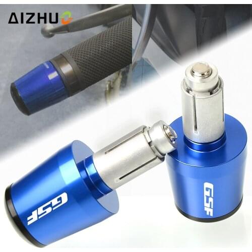 Motorcycle 7/8" 22MM Handlebar Hand Grips Handle Bar End Cap For SUZUKI GSF 1200 GSF 1250 GSF650 GSF 650 BANDIT