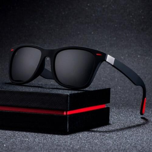 New Brand Design Polarized Sunglasses Men Women Driver Shades Male Vintage Sun Glasses Square Mirror UV400 Rubber Paint Glasses