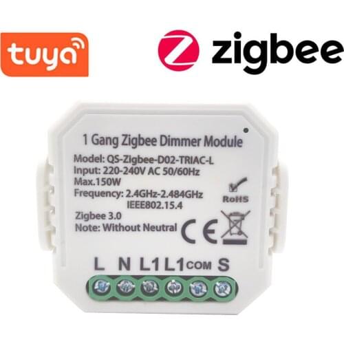 Tuya Smart Wifi Dimmer Switch No Neutral Relay Smart Home Automation Module Remote Control Compatible Alexa Google Home
