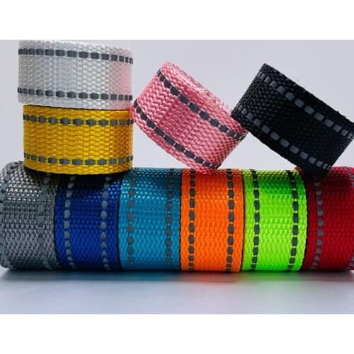 25mm 1 inch Polyester Webbing Sewing Tape 1mm Thick Belt Backpack Strap Luggage Accessories DIY Craft Pet Collar Handmade