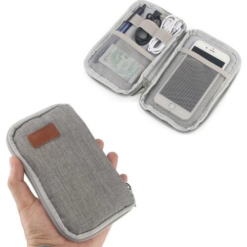 Travel Oxford Bag Mobile Phone Case Digital Gadget Device USB Cable Data Cable Organizer Travel Inserted Bag