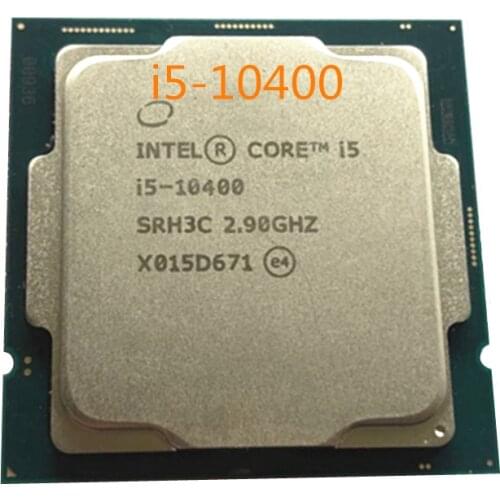 Intel Core i5 i5-10400 10400 de 2,9 GHz Six-Core 12-Hilo de procesador de CPU L2 = 1,5 M L3 = 12M 65W LGA 1200
