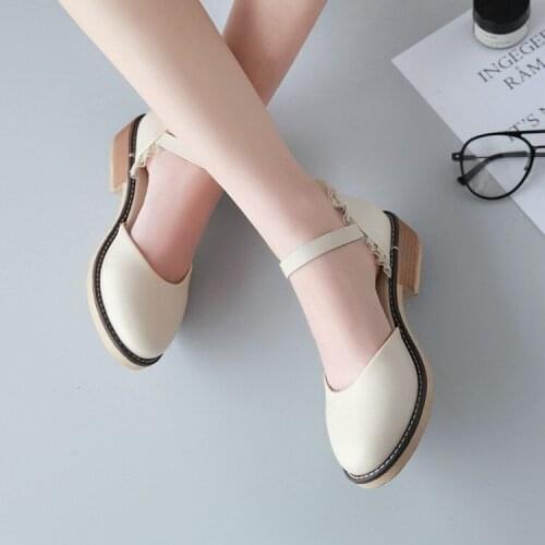 Big Size 11 12 13 ladies summer platform sandals women shoes woman Round head with thick heel and shallow opening of Baotou