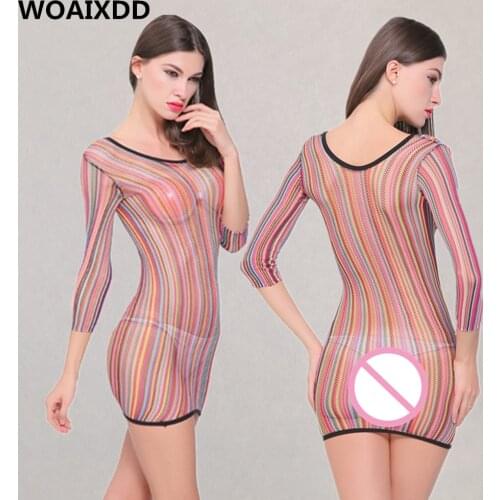 Sexy Bodysuit Lingerie Women Underwear Fishnet Bodystocking For Sex Erotic Costumes Pantyhose Mesh Suit Tights Sexy Stocking