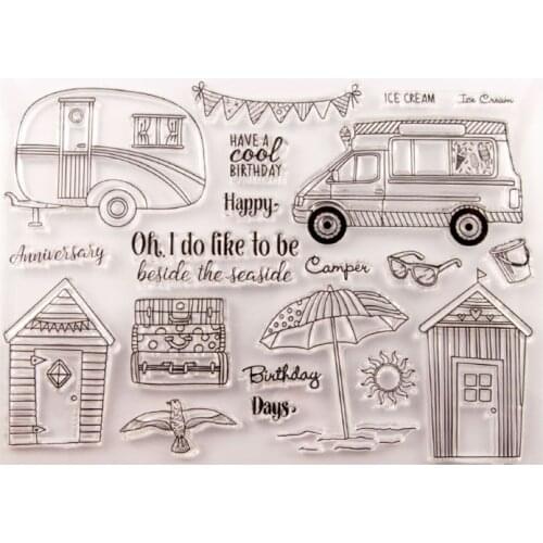 House Car Silicone Clear Seal Stamp DIY Scrapbooking Embossing Photo Album Decor