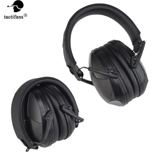IPSC Shooting Anti-noise Earphone Foldable Ear Protector Hearing Protective Headphones Earmuffs Military Airsoft Paintball