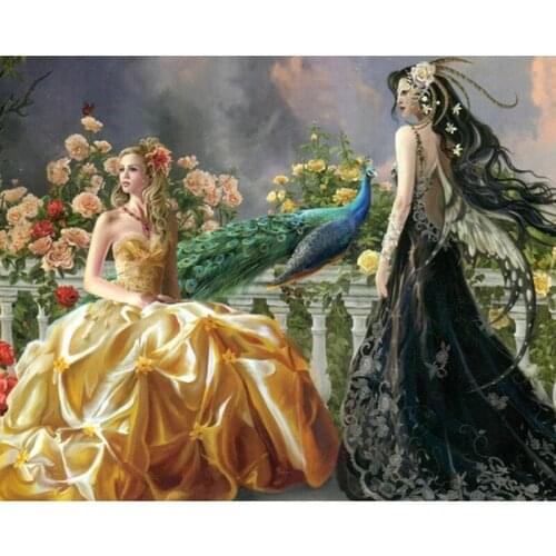 YIKEE diamond painting Beautiful girl,5d painting,3d picture K445